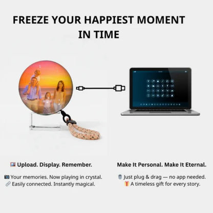 Video - Glaskugel – Personalisierte Erinnerungskugel mit Ton - TRENDisch.de