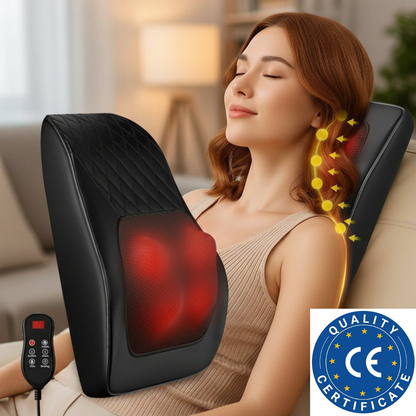 RelaxNode 3D Shiatsu Massagekissen – Elektrisches Massagegerät mit Wärmefunktion